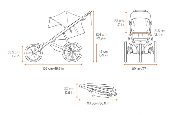 Детская спортивная коляска Thule Glide 2 NEW