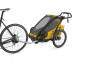 Детская многофункциональная коляска Thule Chariot Sport 1, Black/Spectra Yellow