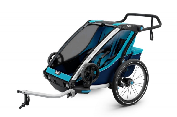 Детская многофункциональная коляска Thule Chariot Cross 2, голубой