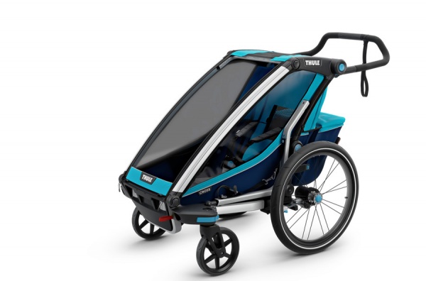Детская многофункциональная коляска Thule Chariot Cross 1, голубой
