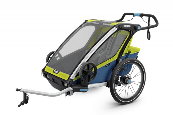 Детская многофункциональная коляска Thule Chariot Sport 2, салатовый